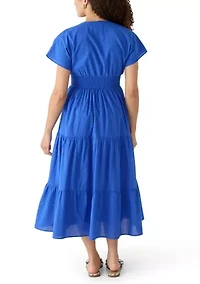 Petite Tiered Midi Dress