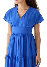 Petite Tiered Midi Dress