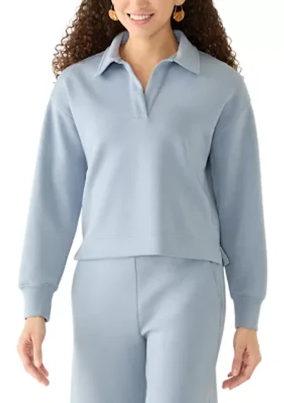 Petite Johnny Collar Scuba Top