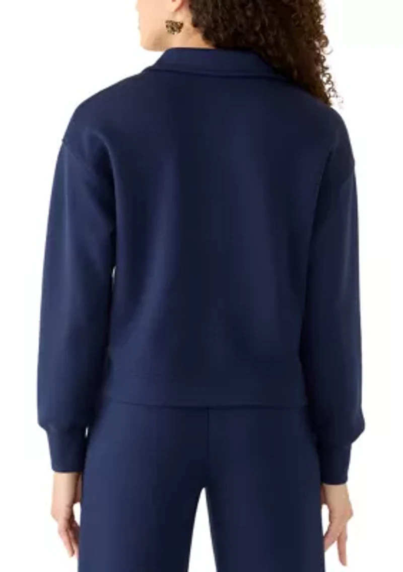 Petite Johnny Collar Scuba Top