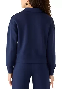 Petite Johnny Collar Scuba Top