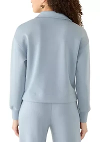 Petite Johnny Collar Scuba Top