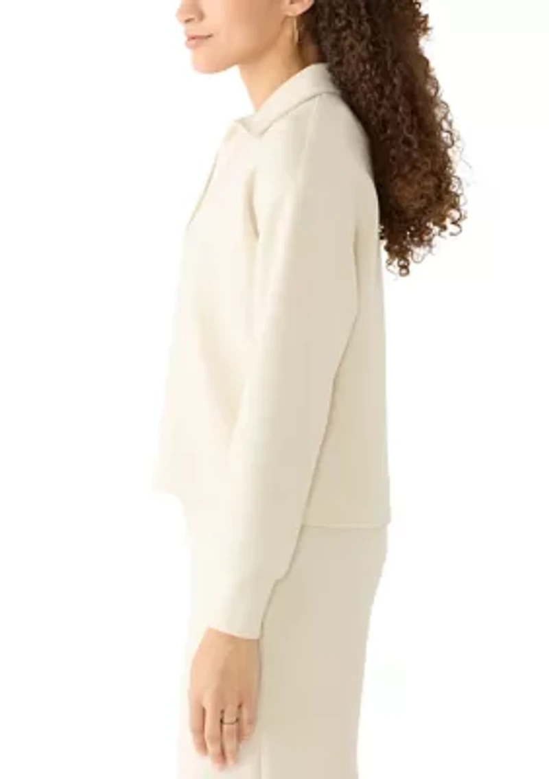 Petite Johnny Collar Scuba Top