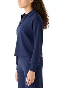 Petite Johnny Collar Scuba Top