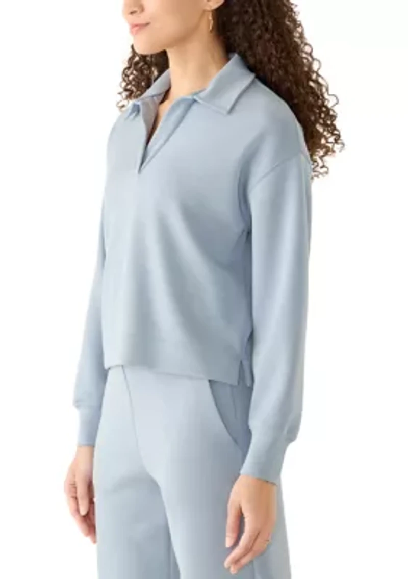 Petite Johnny Collar Scuba Top