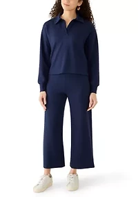 Petite Johnny Collar Scuba Top