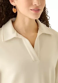 Petite Johnny Collar Scuba Top