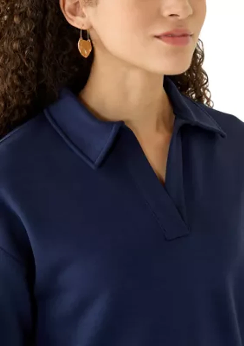 Petite Johnny Collar Scuba Top