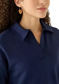 Petite Johnny Collar Scuba Top