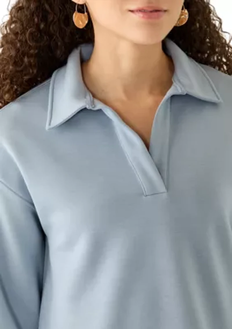 Petite Johnny Collar Scuba Top