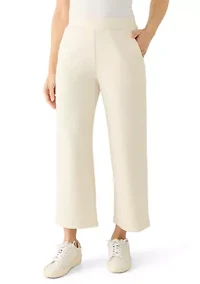 Petite Wide Leg Scuba Pants