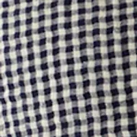 Plus Puff Sleeve Gingham Button Down Shirt
