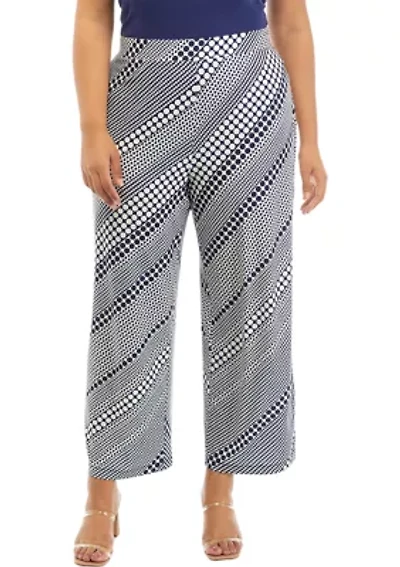 Plus Pull On Wide Leg Pants