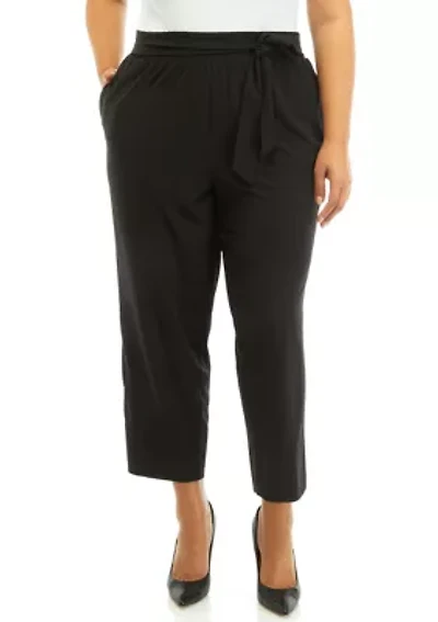 Plus Pull On Ankle Pants