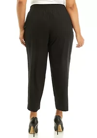 Plus Pull On Ankle Pants