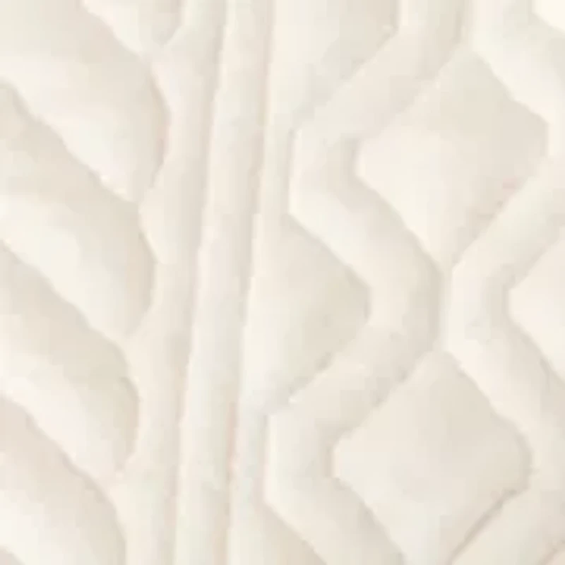 Women's Long Sleeve Quilted Crew Neck Sweatshirt