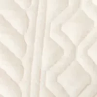 Women's Long Sleeve Quilted Crew Neck Sweatshirt