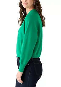 Women's Long Sleeve Crew Neck Sweater
