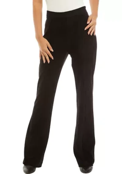 Women's Faux Suede Flare Pants