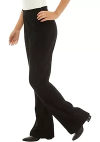 Women's Faux Suede Flare Pants