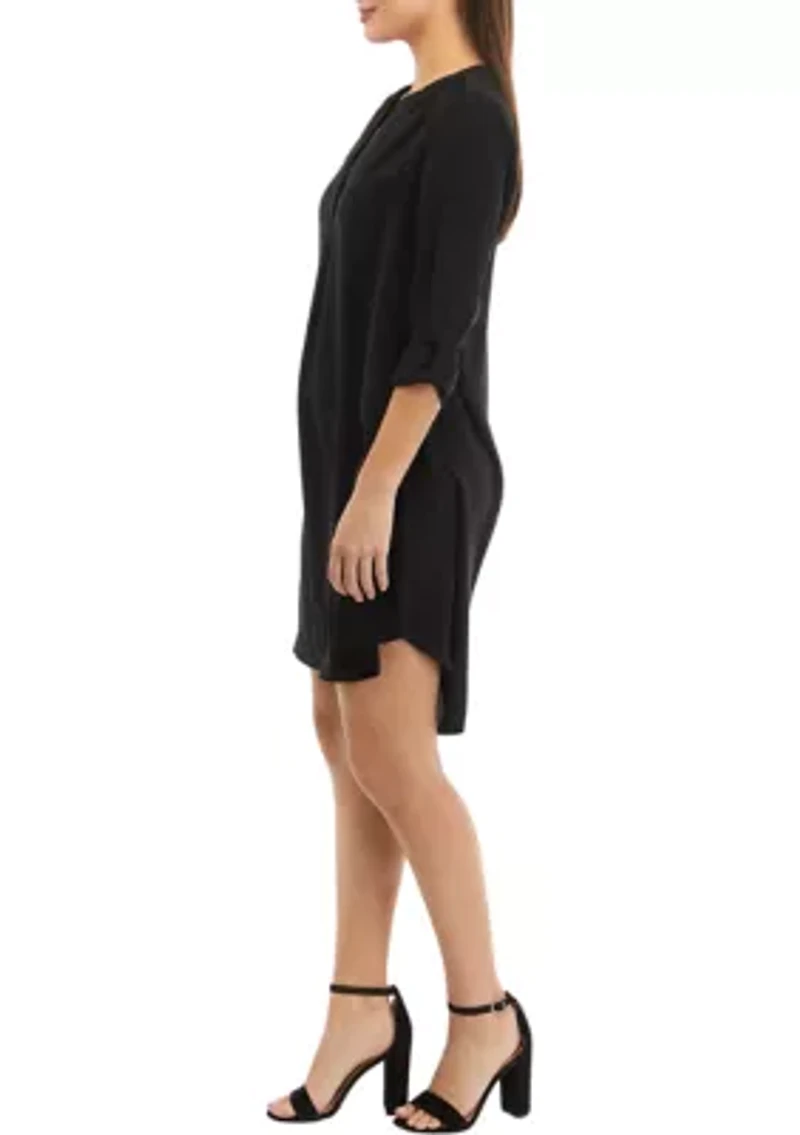 Petite Roll Tab Dress