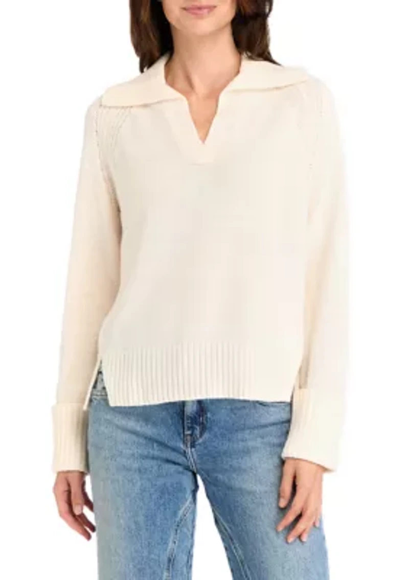Women's Johnny Collar Sweater