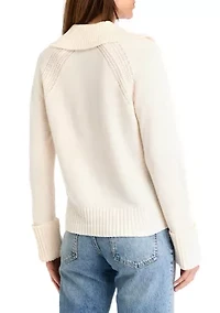 Women's Johnny Collar Sweater