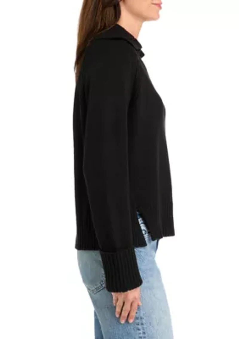 Women's Johnny Collar Sweater