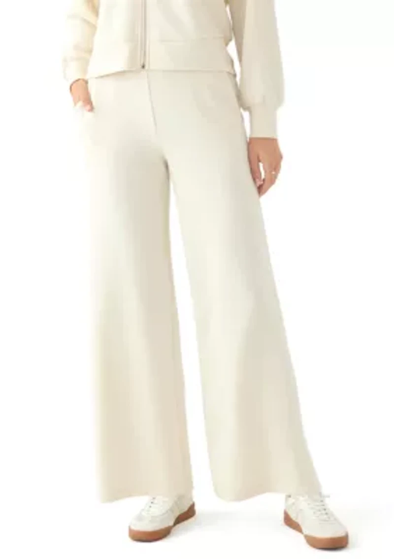Women's Wide Leg Scuba Pants