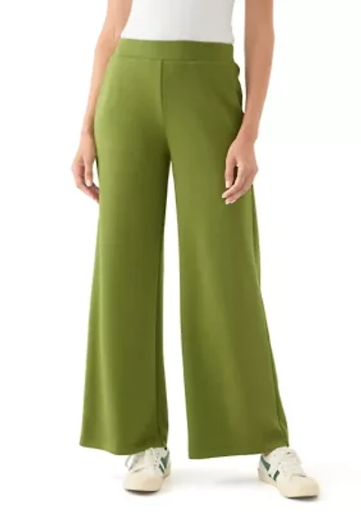 Women's Wide Leg Scuba Pants