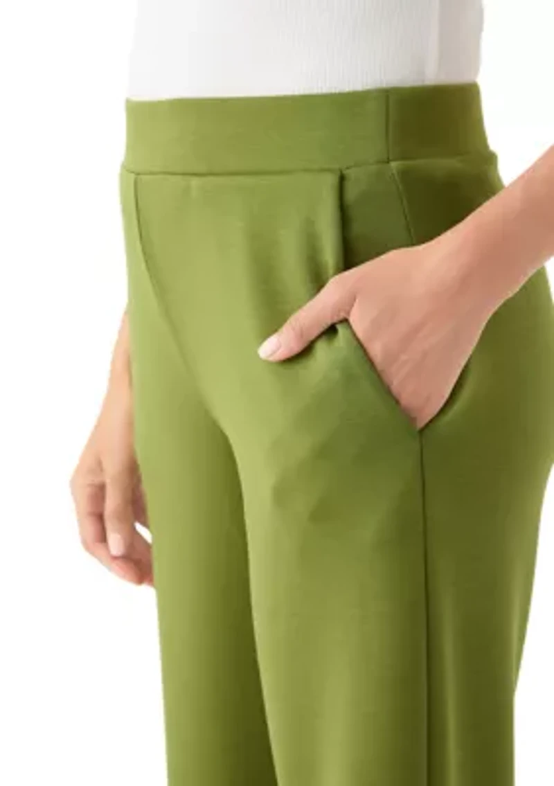 Women's Wide Leg Scuba Pants