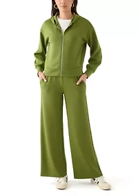 Women's Wide Leg Scuba Pants