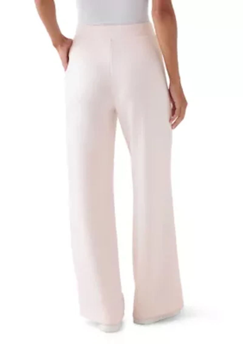 Women's Scuba Pants with Satin Piping