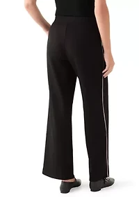Women's Scuba Pants with Satin Piping