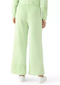 Women's Floral Trim Scuba Pants