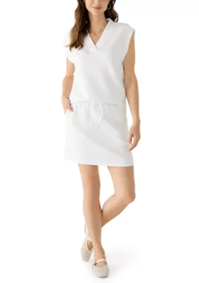 Women's Sleeveless V-Neck Scuba Top