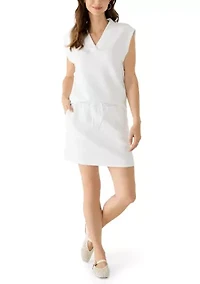 Women's Sleeveless V-Neck Scuba Top