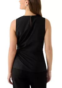 Women's Sleeveless Twist Front Top