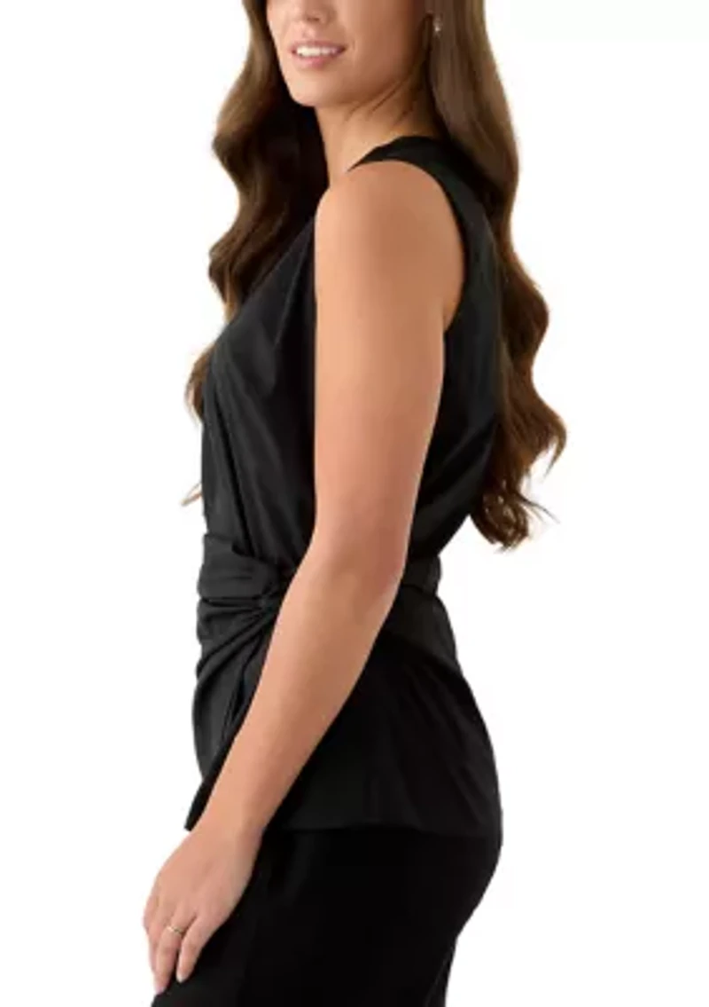 Women's Sleeveless Twist Front Top
