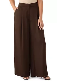 Women's Wide Leg Pleated Pants