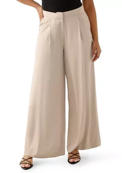 Women's Wide Leg Pleated Pants