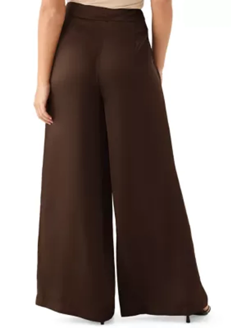 Women's Wide Leg Pleated Pants