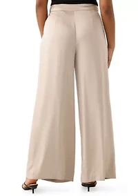 Women's Wide Leg Pleated Pants