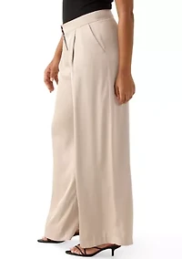Women's Wide Leg Pleated Pants