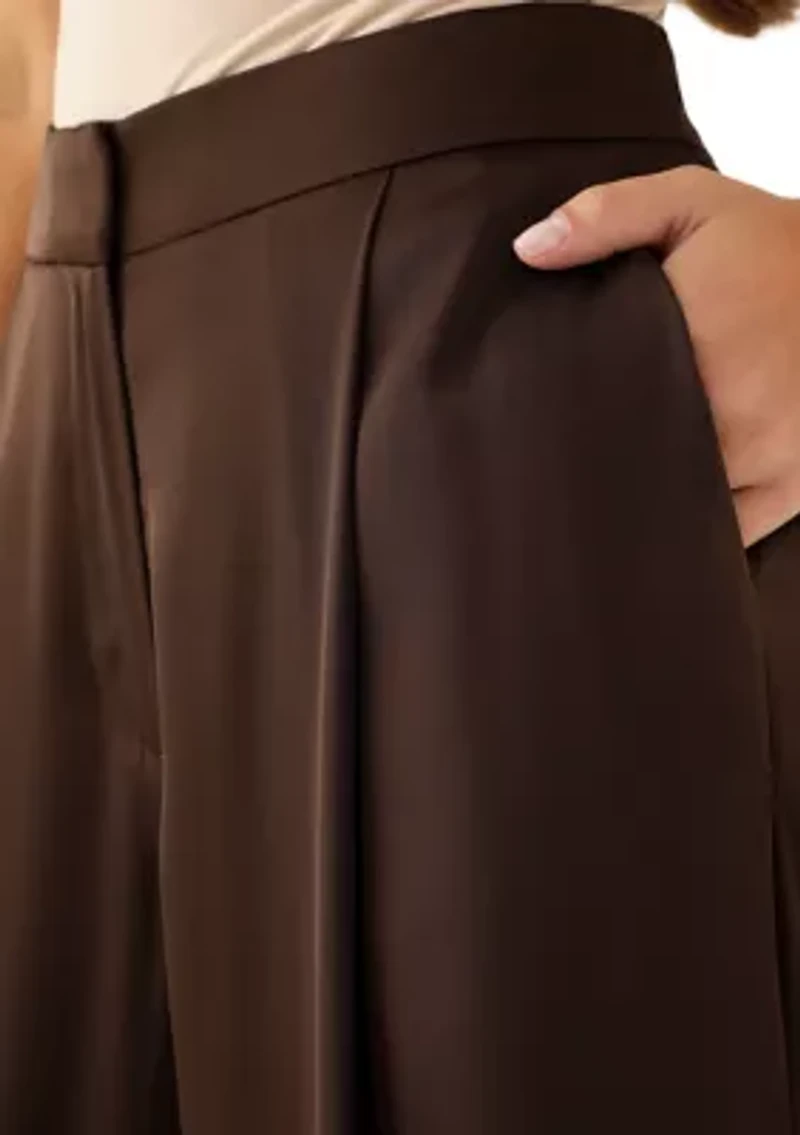 Women's Wide Leg Pleated Pants