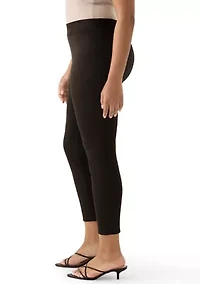 Women's Pull On Faux Suede Slim Ankle Pants