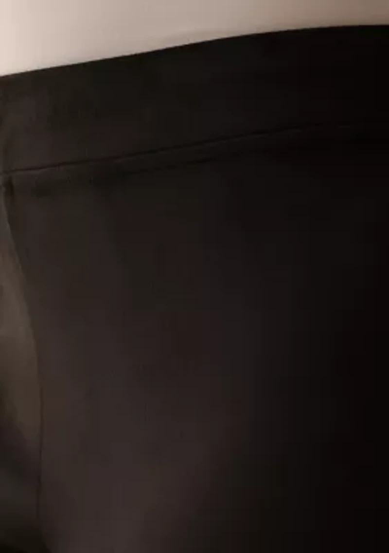 Women's Pull On Faux Suede Slim Ankle Pants