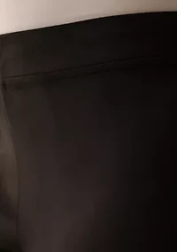 Women's Pull On Faux Suede Slim Ankle Pants