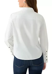 Women's Long Sleeve Button Down Shirt
