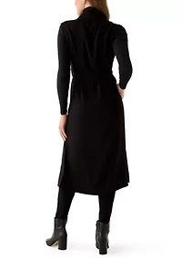 Women's Sleeveless Robe with Belt and Pork Chop Pockets